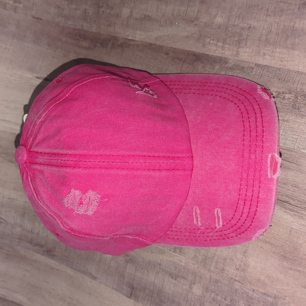 Distressed Ponytail Cap